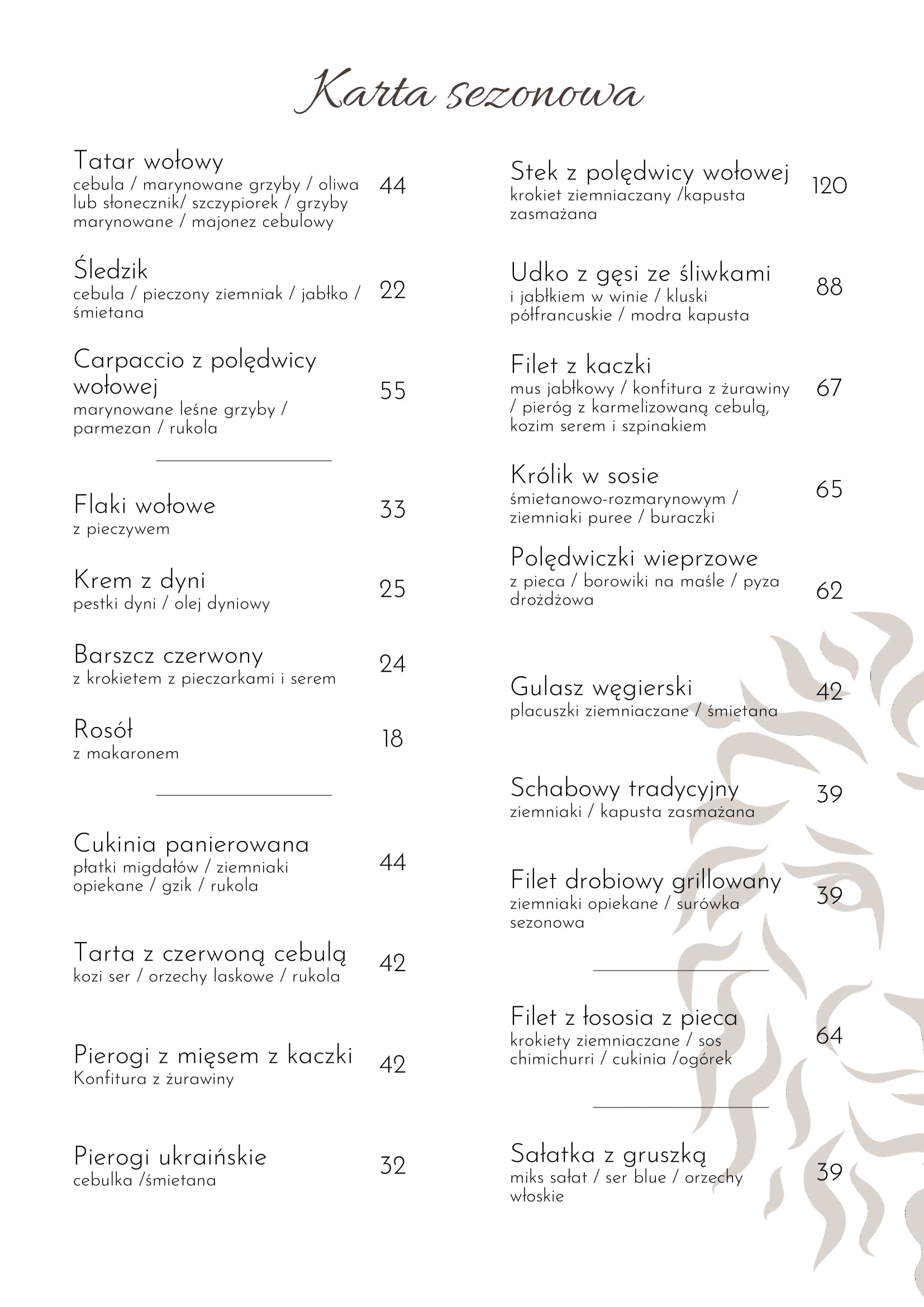 Menu sezonowe zima 1/2